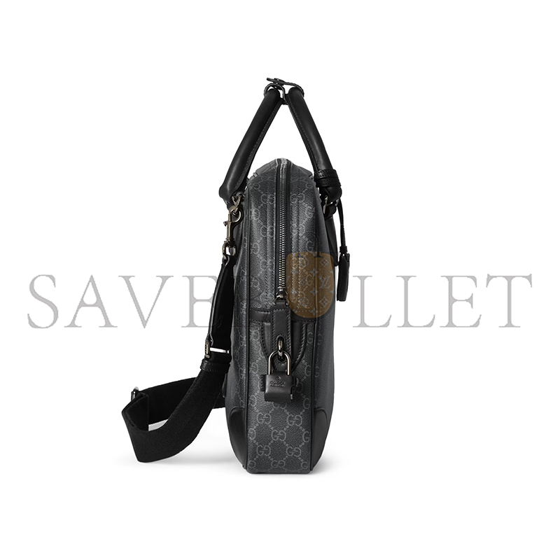 GUCCI GG EMBLEM MEDIUM BRIEFCASE 821149 (40*30*6cm)